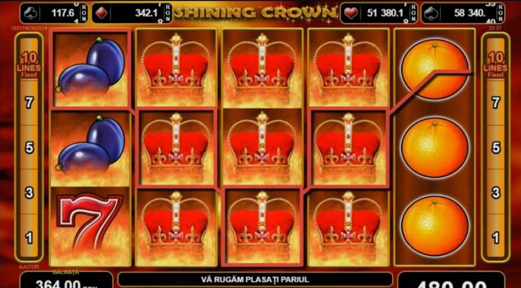 vegas slot casino shining crown 